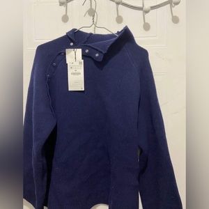 NWT ZARA MERINO WOOL SWEATER